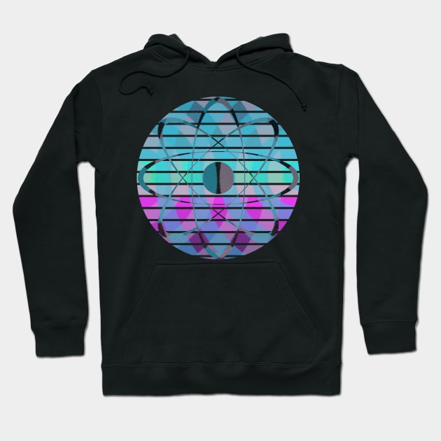 Retro-futuristic atom Hoodie by Sarcastic101